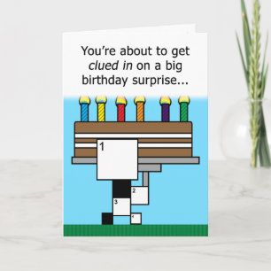 Mot-de-passe Puzzle Bonne carte d'anniversaire (gr