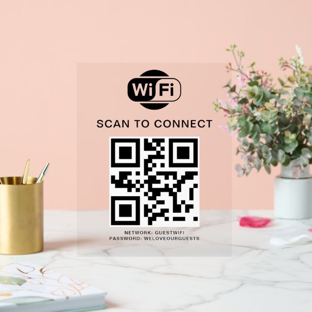 Mot de passe Wifi | Analyse du code QR pour se con (Mariage)