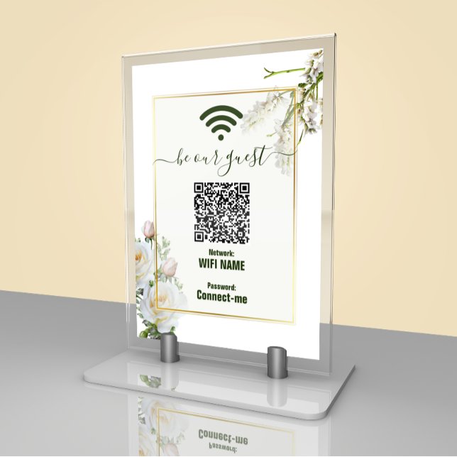 Mot de passe Wifi Mariage | Carte de visite (Créateur téléchargé)