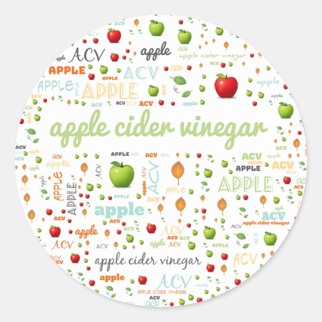 MOT HERBE ÉTIQUETTE - APPLE CIDER VINEGAR (Devant)