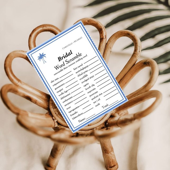 Mot nuptiale griffe nuptiale carte de jeu douche n (Créateur téléchargé)