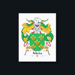 Mota Family Crest Canvas Print<br><div class="desc">Mota Coat of Arms</div>