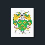 Mota Family Crest Canvas Print<br><div class="desc">Mota Coat of Arms</div>