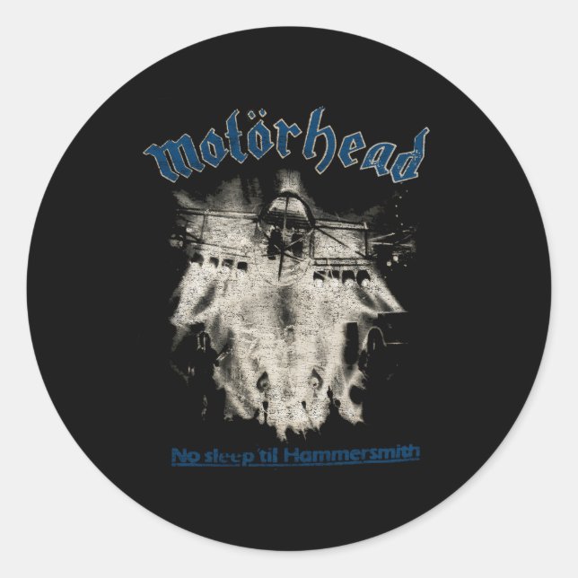 Motã¶Rhead No Sleep Til Hammersmith Classic Round Sticker (Front)