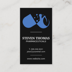 Motar Pestle   Pill Logo   Prescriptions Business Card