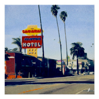 Motel On Sunset Boulevard poster parfait