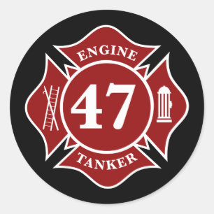 Moteur / Tanker 47 Maltais Cross Round Sticker