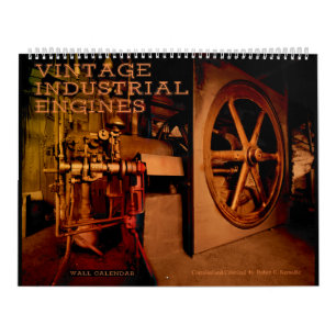 Moteurs industriels vintages de calendrier mural