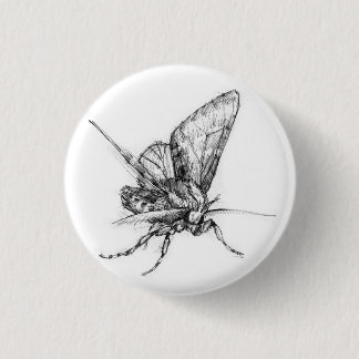 Moth 1 Inch Round Button