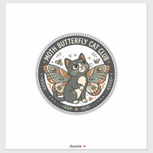 Moth Butterfly Cat POD Vector Art - Moth Butterfly