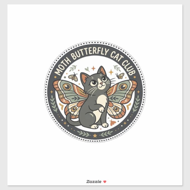 Moth Butterfly Cat POD Vector Art - Moth Butterfly (Sheet)