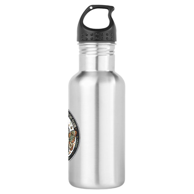 Moth Butterfly Cat POD Vector Art - Moth Butterfly 532 Ml Water Bottle (Front)