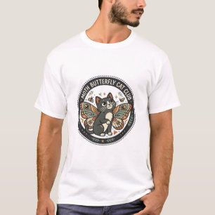 Moth Butterfly Cat POD Vector Art - Moth Butterfly T-Shirt