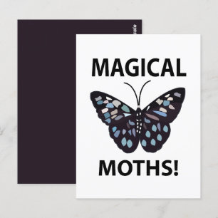 Moth Butterfly Magical Moths Postcard