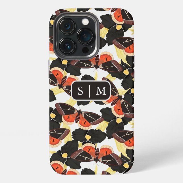 Moth Butterfly pattern Case-Mate iPhone Case (Back)