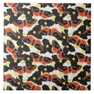 Moth Butterfly Pattern Tile