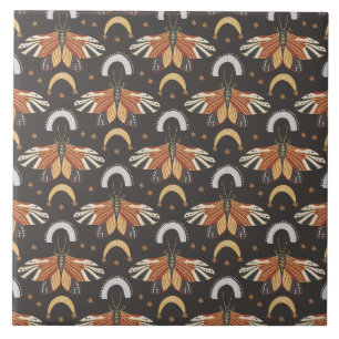 Moth Butterfly Pattern Tile