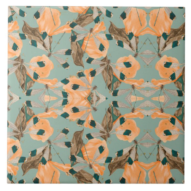 Moth Butterfly Pattern Tile (Front)