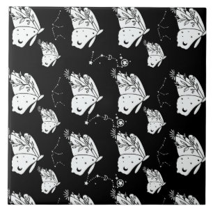 Moth Butterfly Pattern Tile