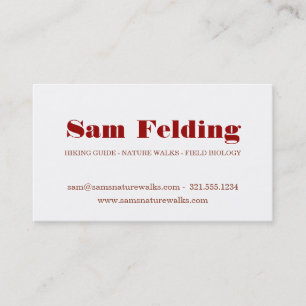 Moth Carte de visite - pour Lepidopterist