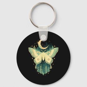 Moth Fairycore Goblincore Whimsigoth Cottagecore Keychain