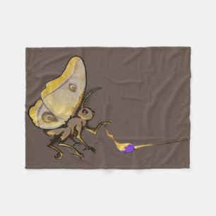 Moth Fleece Blanket