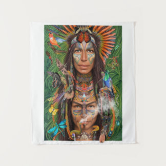 Moth Men Shamen Tapestry