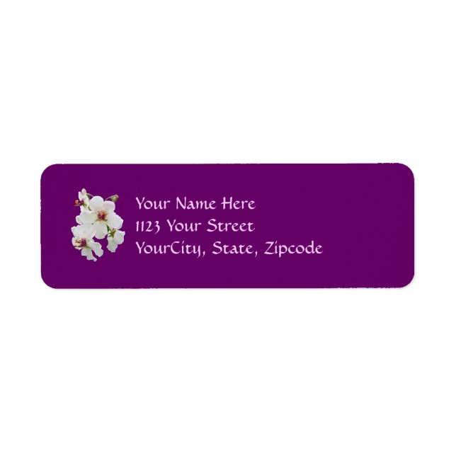 Moth Mullein Wildflower Return Address Label (Front)