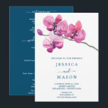 Moth Orchid Wedding Program<br><div class="desc">Your guest will love reading all the details of your wedding on these lovely Wedding Programs! Easily edit all of the information to create a unique wedding ceremony program!

See the entire Moth Orchid collection for more matching items!</div>