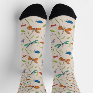 Moth Pattern Socks