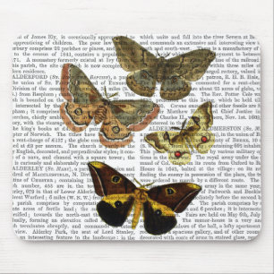 Moth Plate 4 Mouse Pad