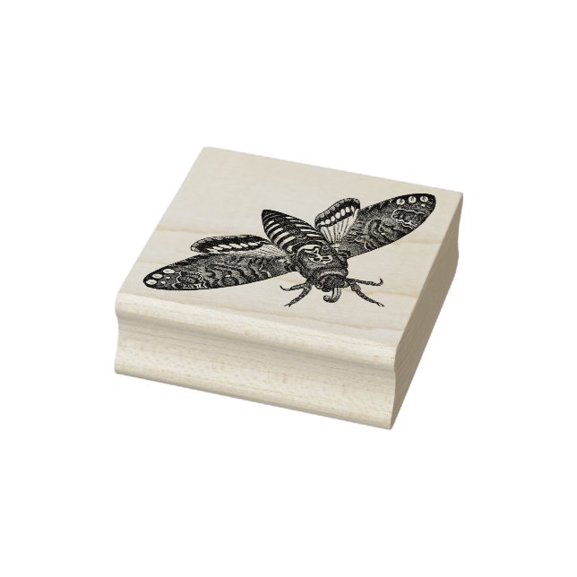 Moth Rubber Stamp (Stamp)