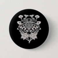 Moth Talisman - Whimsigoth Screenprint Style Drawi