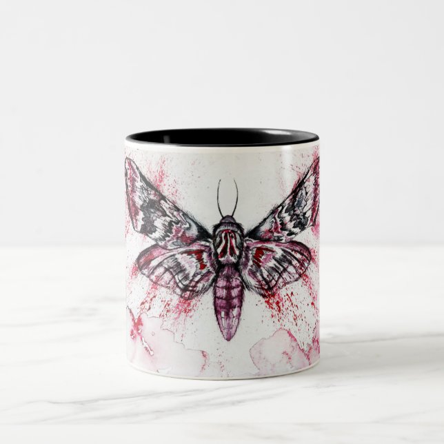 Moth Watercolor Coffee Mug (Center)
