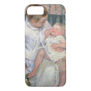 Mother about to Wash her Sleepy Child, 1880 (oil o iPhone 8/7 Case