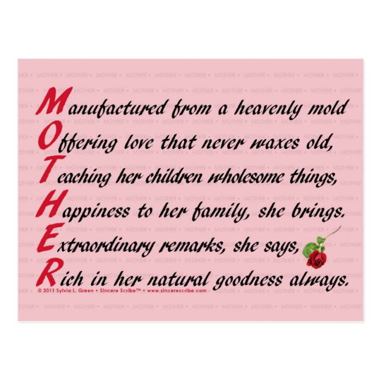 mother-acrostic-postcard-zazzle-ca