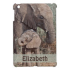 Mother and Baby African Elephant Personalized
