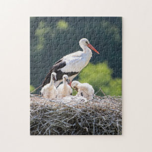 Mother and Baby Animal Bird Photography Jigsaw Puzzle