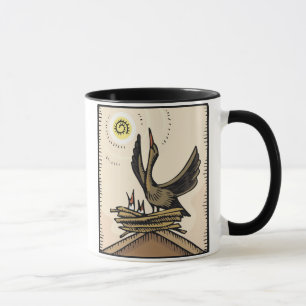 Mother and Baby Birds Mug