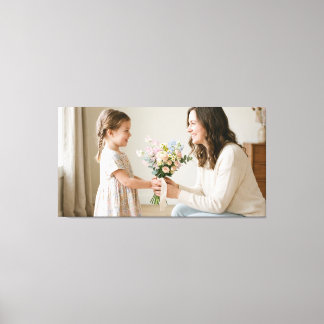 mother and baby canvas print
