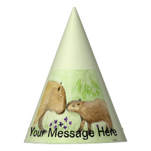 Mother and Baby Capybara Party Hat