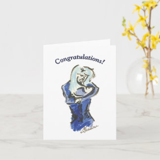 Mother and Baby "Congratulations" Card