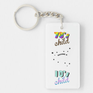 Mother and Baby Decades 1970s / 2010s Keychain