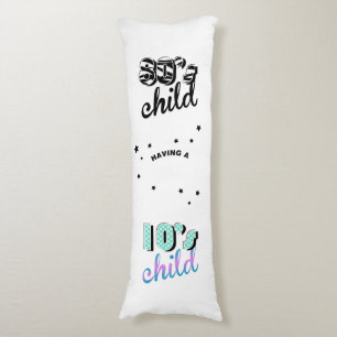 Mother and Baby Decades 1980s / 2010s Body Pillow