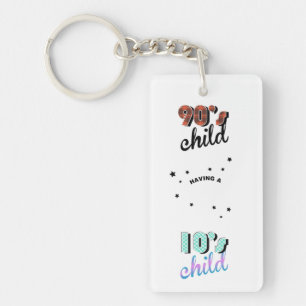 Mother and Baby Decades 1990s / 2010s Keychain