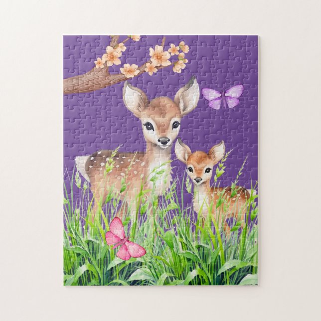 Mother and Baby Deer Jigsaw Puzzle (Vertical)