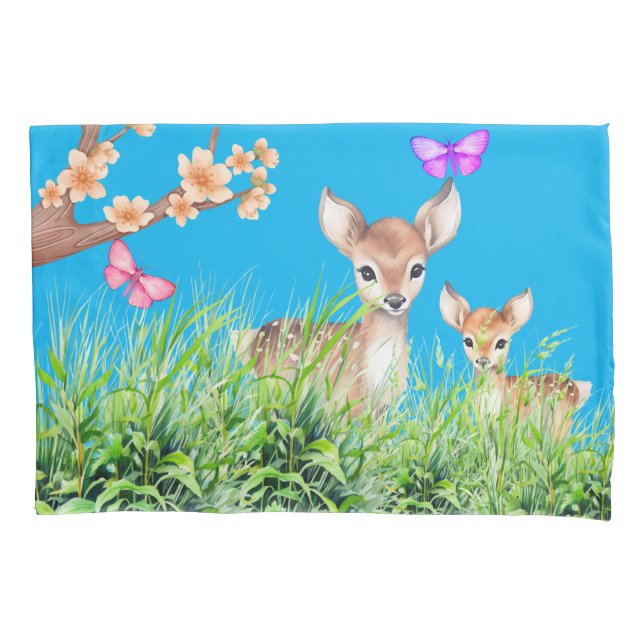 Mother and Baby Deer Pillowcase (Front)