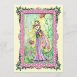 Mother and Baby Fairy Baby Shower Invitations
