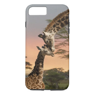Mother and Baby Giraffe iPhone 7 Plus Tough Case