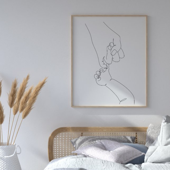 Mother and Baby Hand Print Poster (Creator Uploaded)